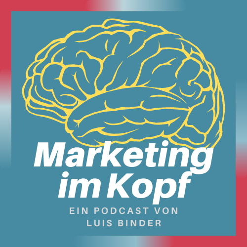 Sharepic mit dem Titel "Marketing im Kopf - ein Podcast von Luis Binder"