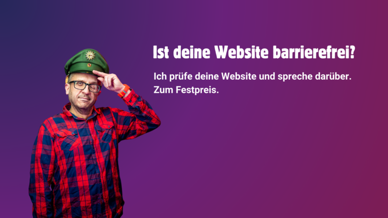 Ist deine Website Barrierefrei? Wir checken das