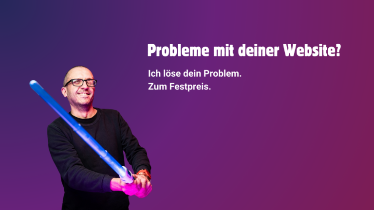 WordPress Problem lösen. Zum Festpreis.